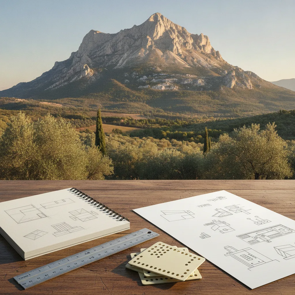 Vera Molnar Sainte-Victoire series